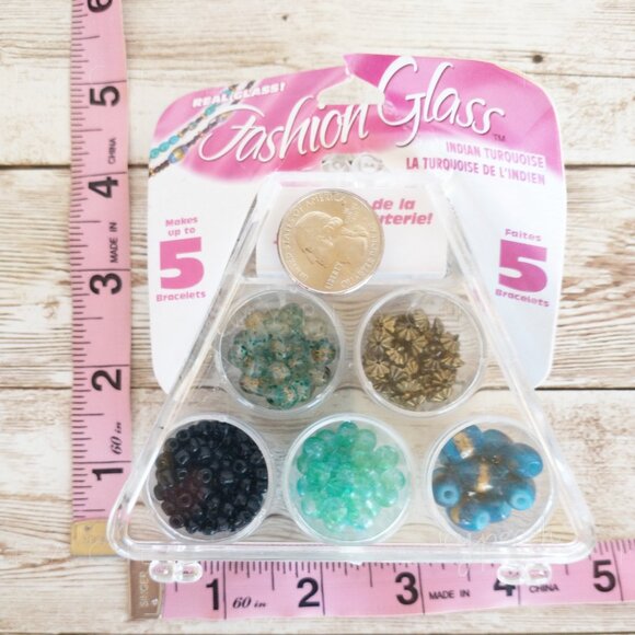 Cousin Corp Fashion Glass 5 Bracelet Jewelry Kit Indian Turquoise Jewelry Supply - Picture 4 of 5